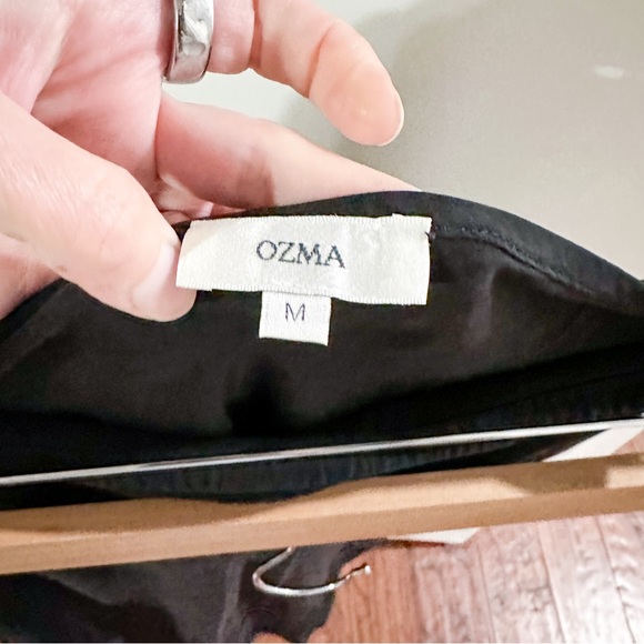 OZMA Grace Slip Skirt Japanese Cupro Black Size Medium - Picture 4 of 6